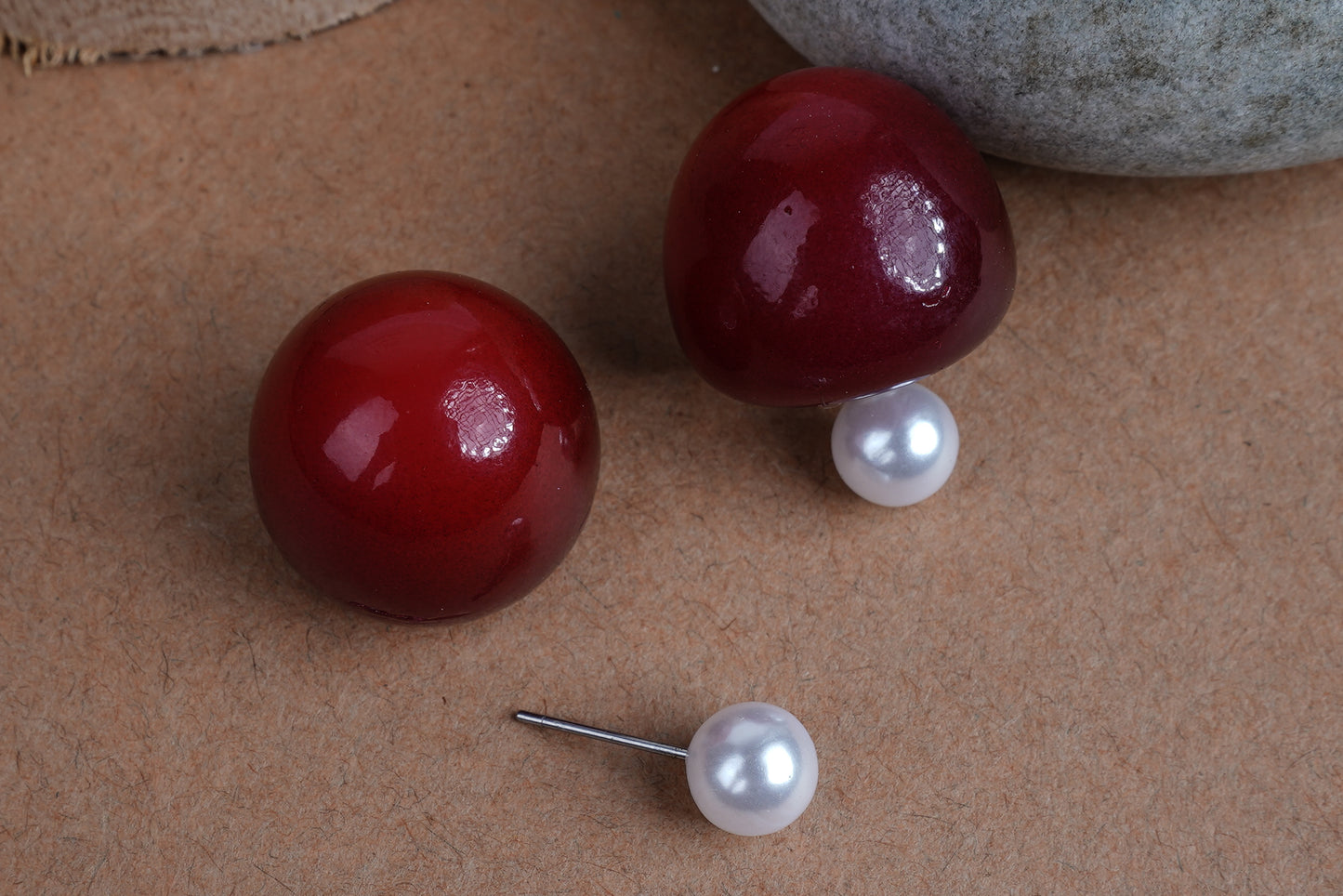 Modern Cherry Shaped Stylish Korean Earrings