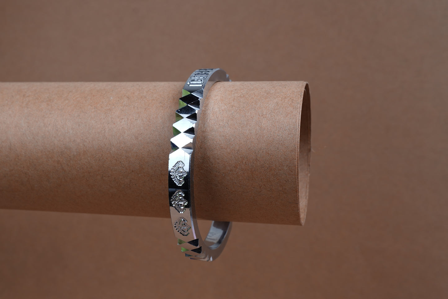 'MAHADEV' Designed Silver Kada for Men
