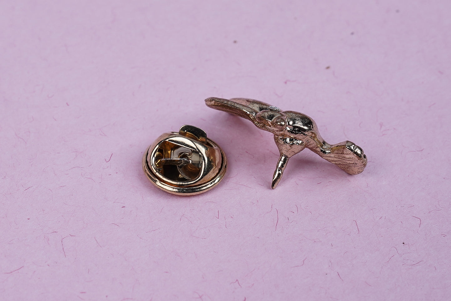Goldwing Charm Brooch Pin for Men