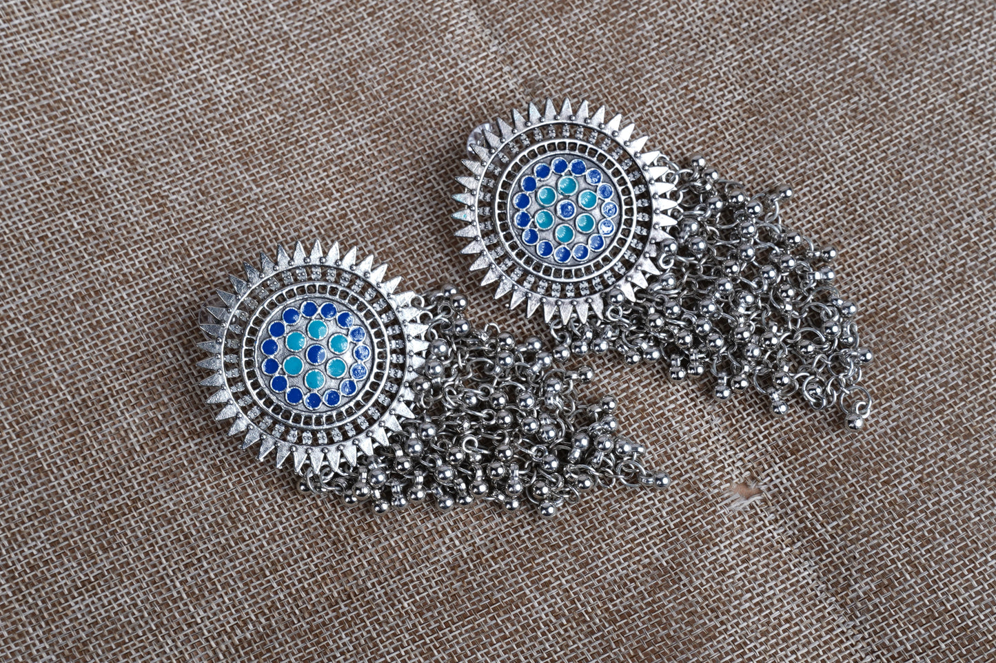 Blue Mirage Chandeliers Earrings for Women