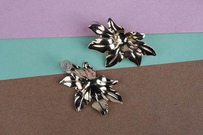 Golden Leaf Stylish Korean Earrings