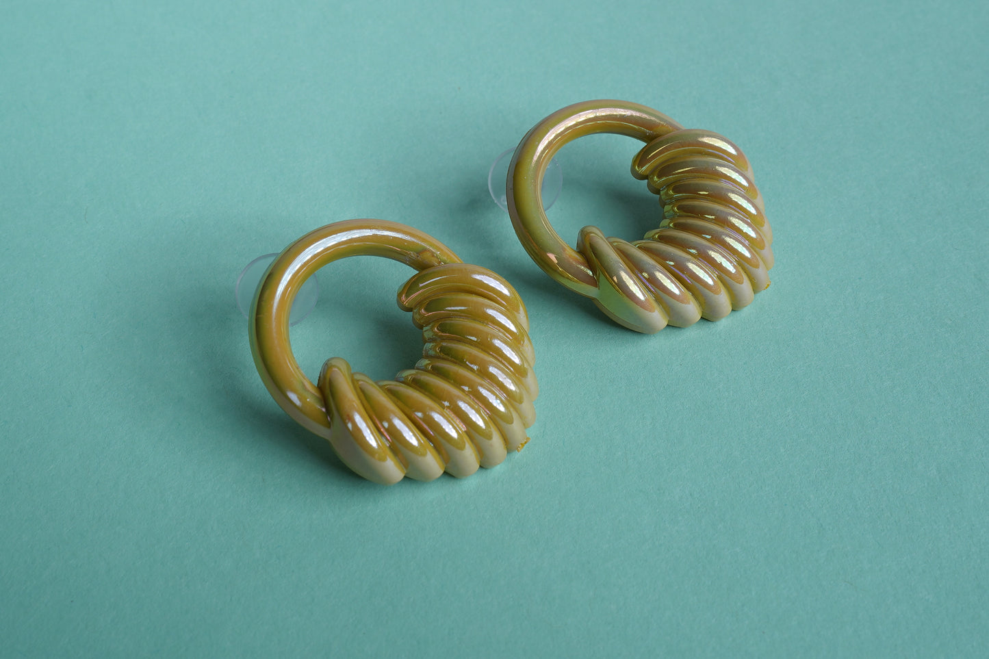 Korean Earrings- Yellowish Stylish Studs