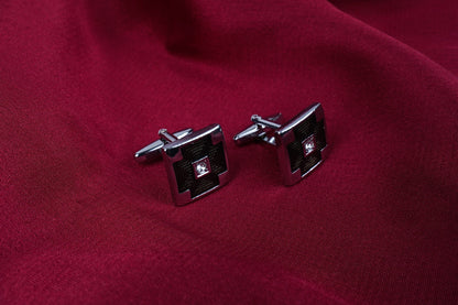 Diamond Inlay Stylish Cufflinks for Men