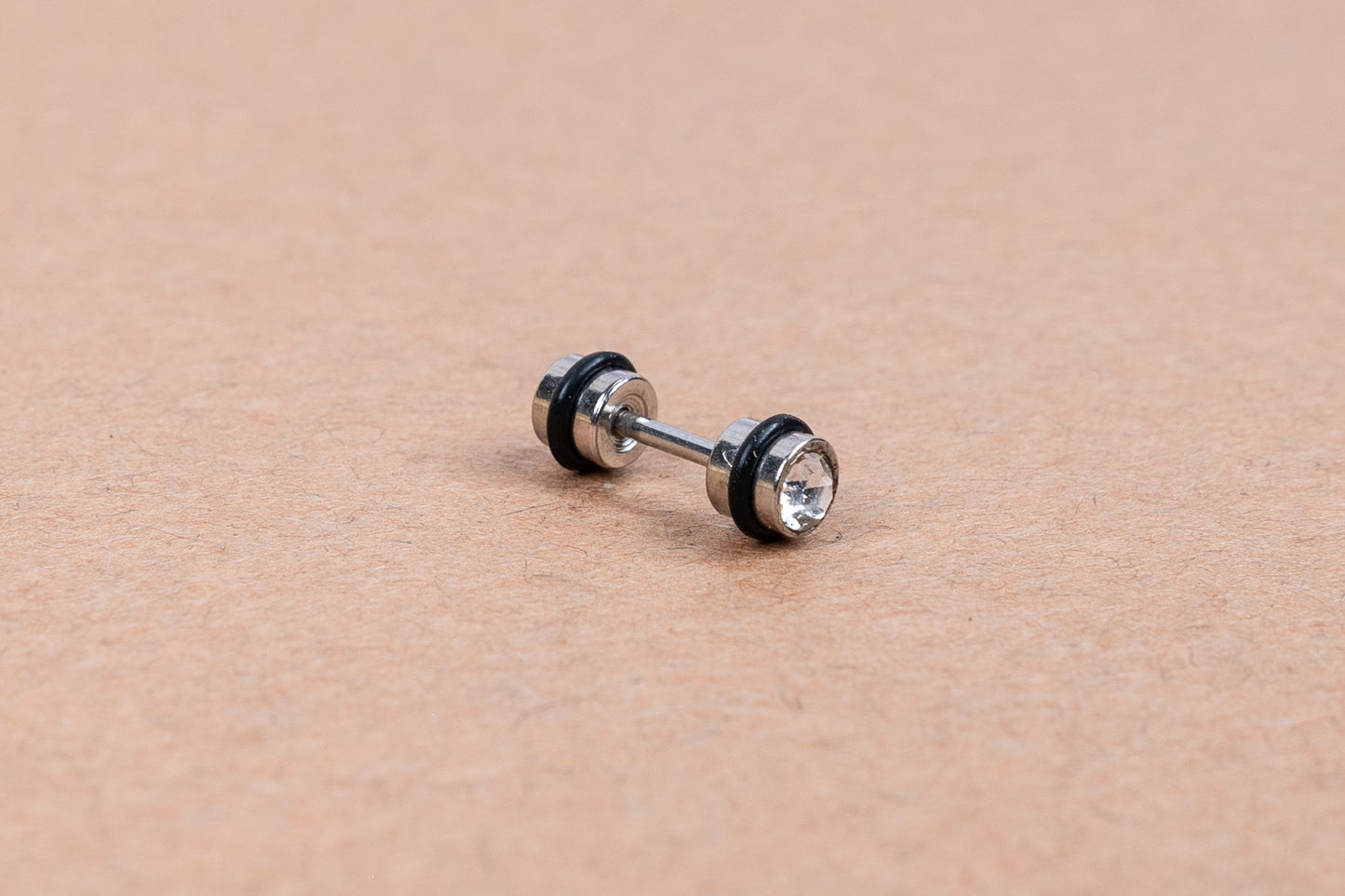 Silver Brilliance in Men's Earring Stud