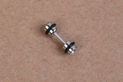 Silver Brilliance in Men's Earring Stud