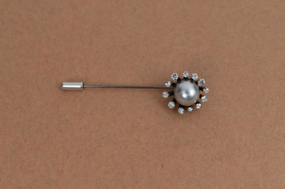 Gentleman's Pearl Design Lapel Pin for Men