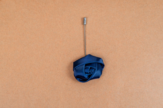 Twilight Blue Rose Design Lapel pin for Men