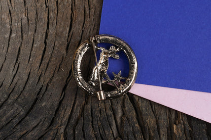 Stellar Hunter Brooch Pin for Men