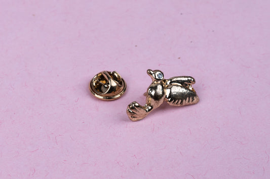 Goldwing Charm Brooch Pin for Men