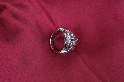 The Owl’s Vigil Shaped Ring for Men