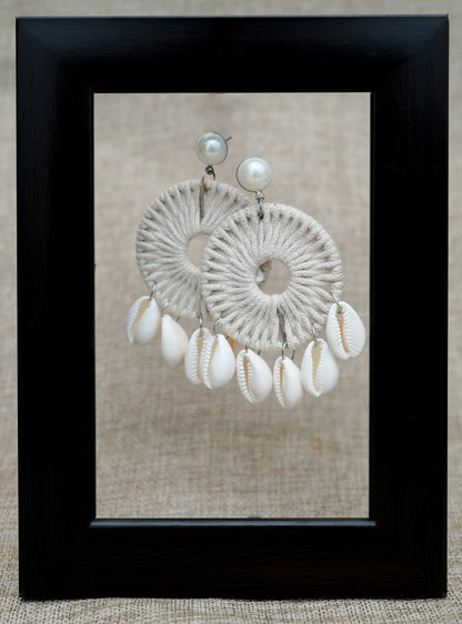 White Shells Stylish Earrings