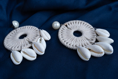 White Shells Stylish Earrings