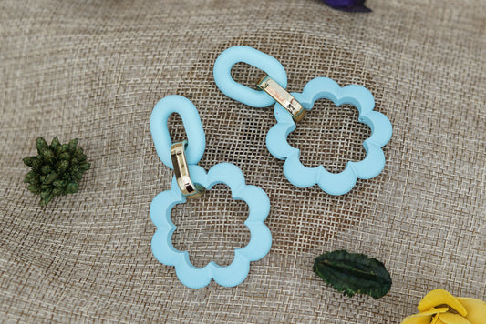 Korean Earrings - Stylish Floral Design