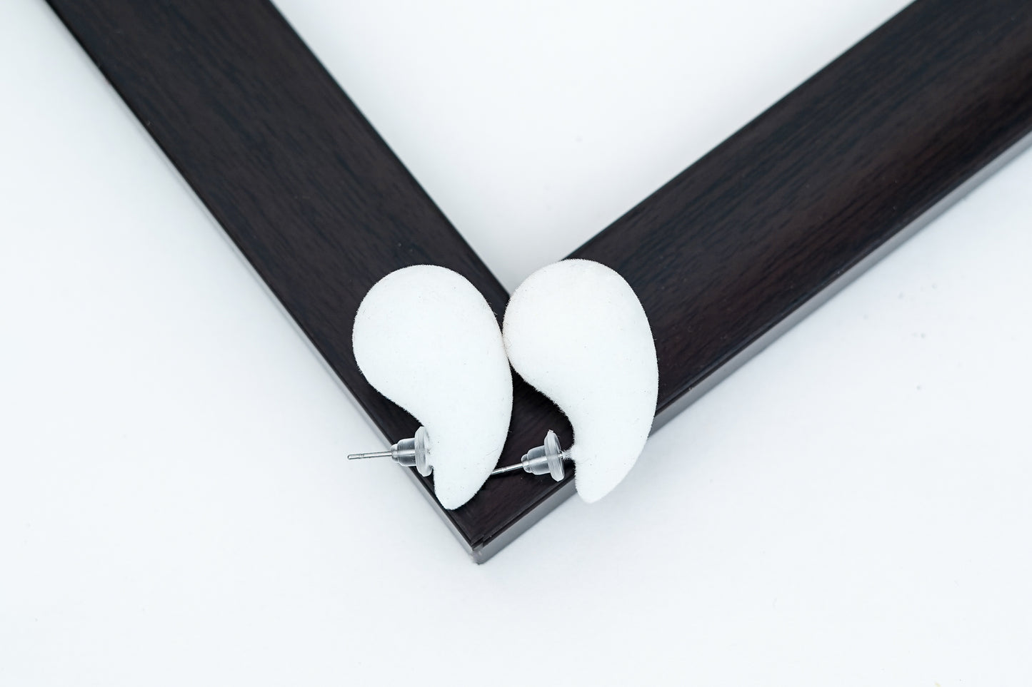 White Elegant Stylish Korean Earrings