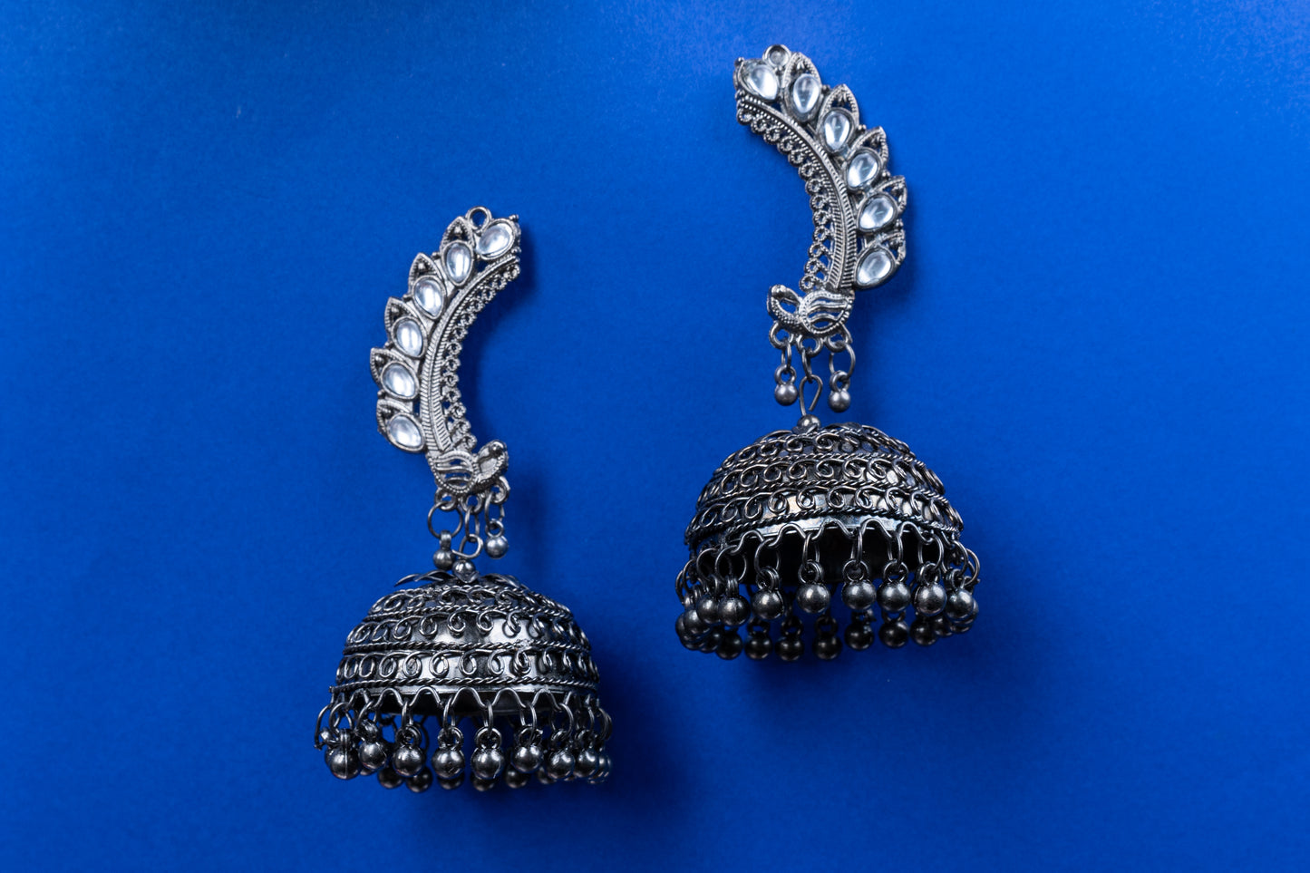 Crescent Charm Jhumka in Women's Accessories